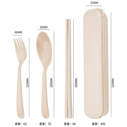 4Pcs Travel Utensil Set