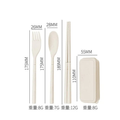 4Pcs Travel Utensil Set