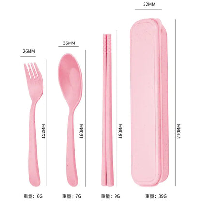 4Pcs Travel Utensil Set